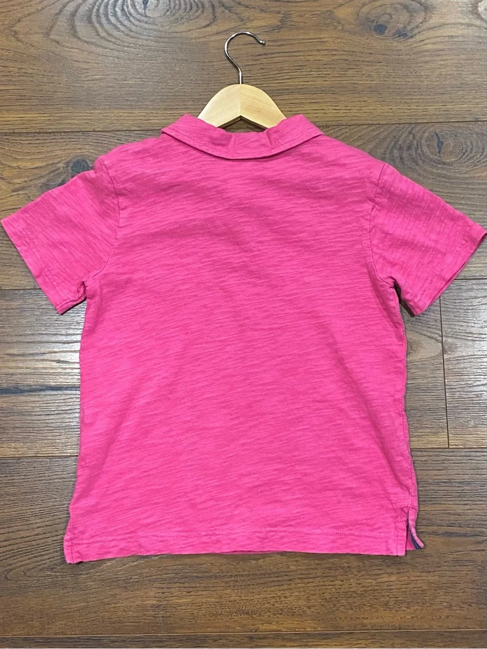 Gymboree Boys Bright Pink Short Sleeve Slub Polo Top Size 7